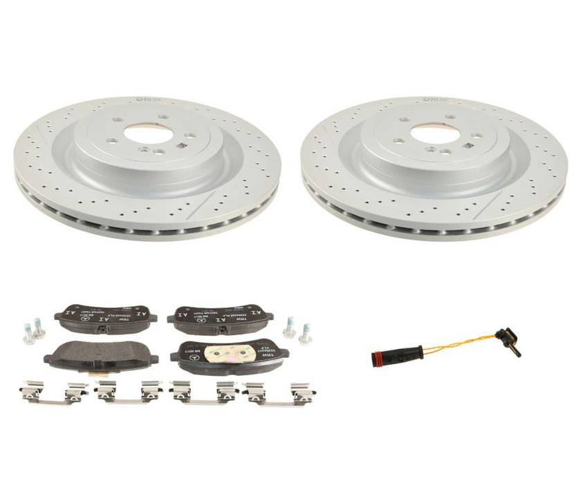 Mercedes Disc Brake Pad and Rotor Kit - Front (360mm) 2314230212